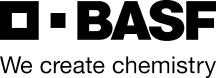 Logo BASF. Leyenda: We create chemistry