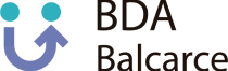 Logo del BDA Balcarce romado por dos circulos y una flecha que conforman una forma de U